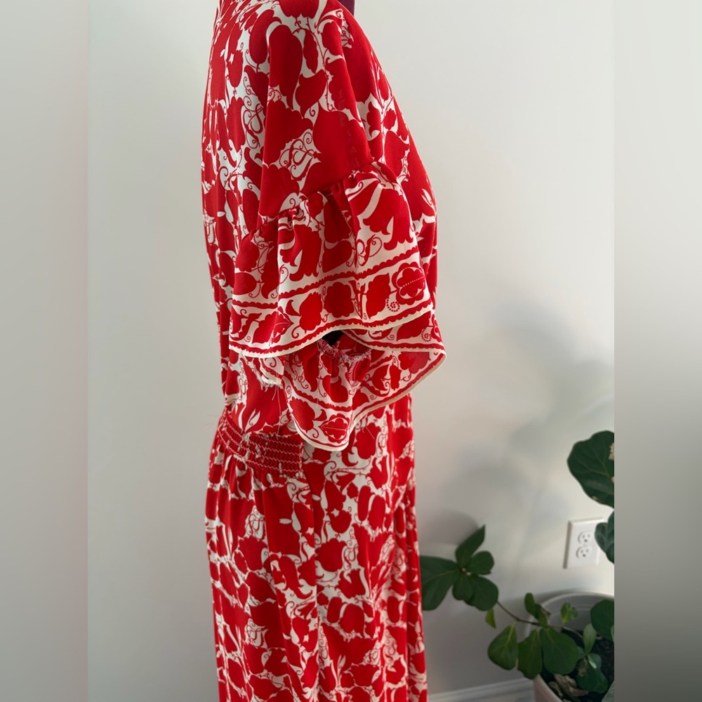 Max studio Red Floral Maxi Dress - Picture 3 of 7